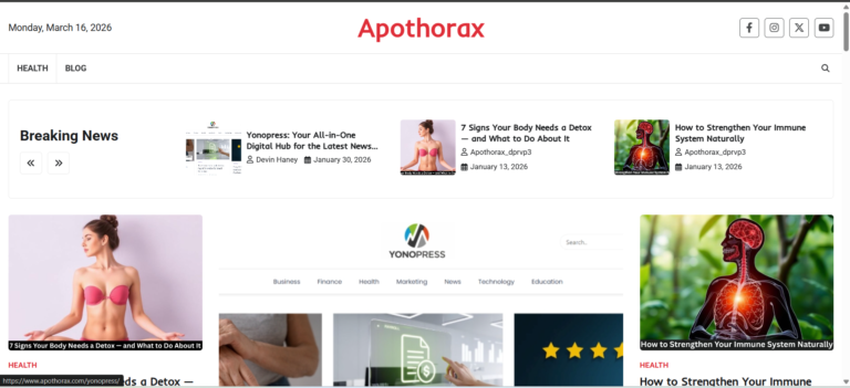 Apothorax: The Ultimate Guide to Health, Wellness, Sleep, and Modern Living Apothorax
