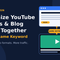 Optimize youtube videos blog posts same keyword